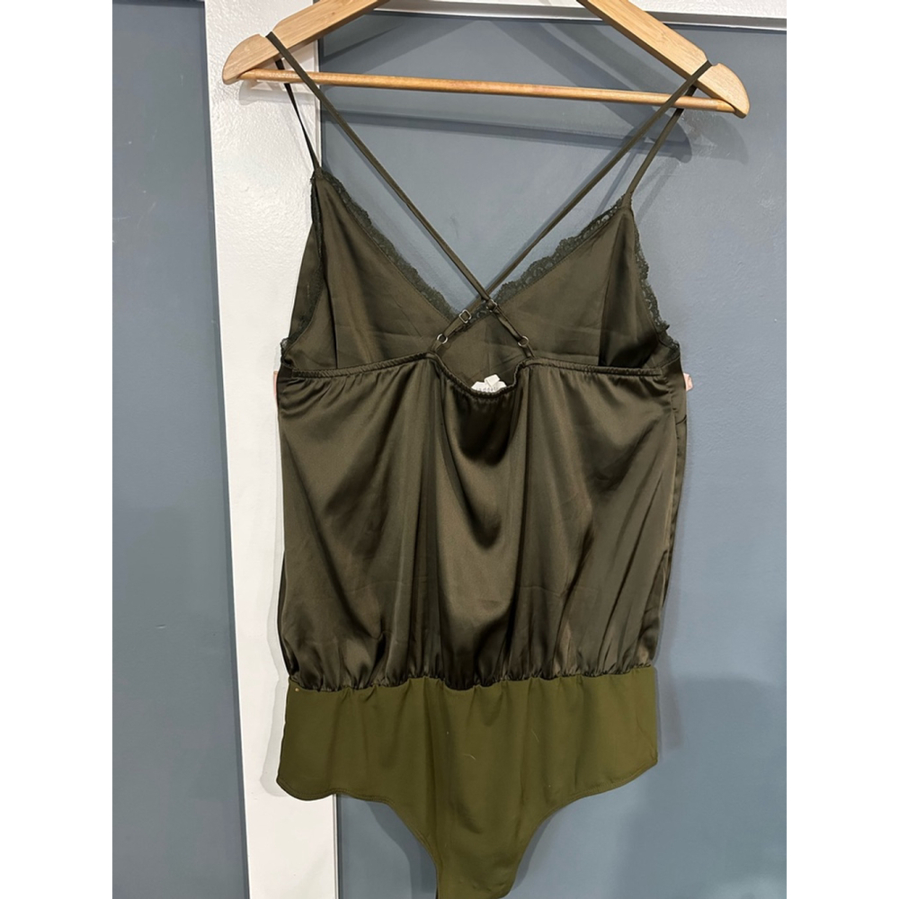 Women's Blu Pepper Bodysuit Size L Green